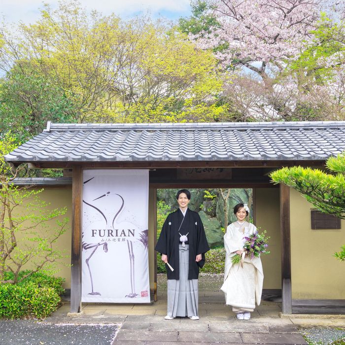\桜満開の庭園見学/挙式体験×近江懐石試食×最大3万円ギフト