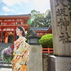 神社希望の当館人気No.1【八坂神社式優待】国宝神社×中村楼で1日1組貸切和婚を体験×和牛や京野菜の4万円試食