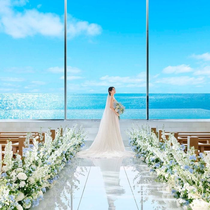 《挙式料&衣装3着無料*》海×テラスparty♪花嫁体験&新作ドレス