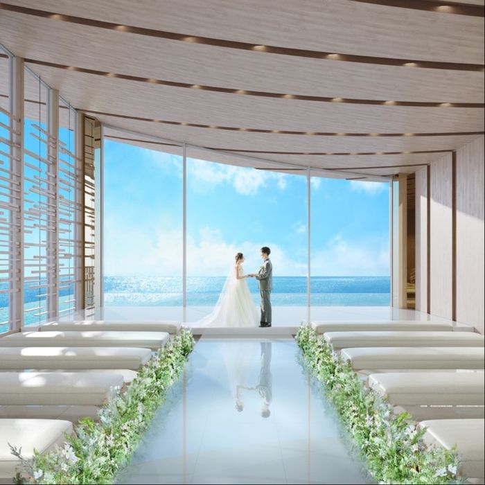 残▲\満足度◎OPEN記念/海*光のチャペル×ドレス体験×BIG優待付!\初めてのご見学で3万円ギフトプレゼント!/