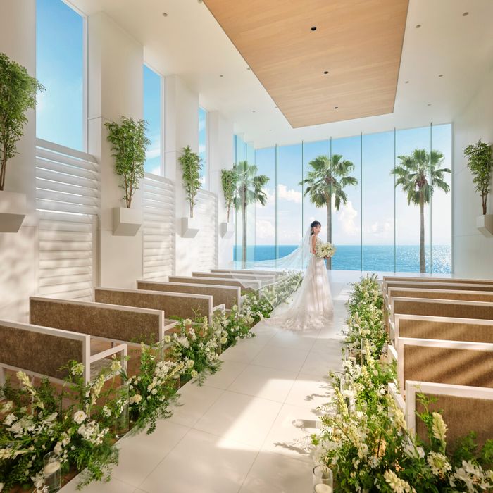 【海&空に抱かれる絶景チャペル】感動!ドレス映え◎憧れ花嫁体験