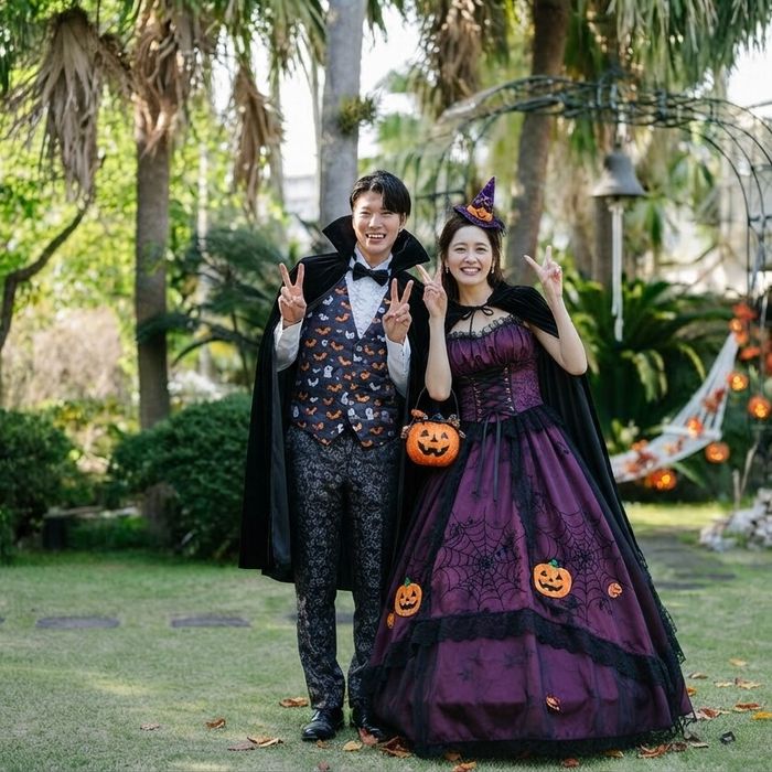 【10/31ハロウィン限定】鹿児島で秋の特別試食×庭園見学ブライダルフェア