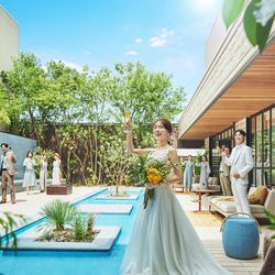 当館イチオシ!SW最終BIGフェア【1件目で最大5万円ギフト&豪華特典で最大100万ご優待】プール付きプライベートガーデン&水が煌めく癒しの水の教会♪2種類の貸切邸宅見学×絶品近江牛料理試食