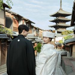 【祝日SP*文化財貸切】京都東山に佇む「旧三井邸」全館見学&八坂の塔徒歩10秒の圧倒的ロケーションを誇るチャペル入場体験&「特選牛ロティ」や「旬の京野菜を使用したテリーヌ」など豪華4品試食付◎