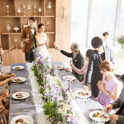 【少人数におすすめ】3フロア貸切挙式×贅沢試食×家族婚相談会~予算・料理重視のもおすすめ◎アクセス抜群!駅からすぐの銀座でおもてなしウエディング~
