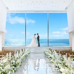 直前◎《挙式0円&衣装3着贈呈》5万GIFT×海×空の挙式&演出♪