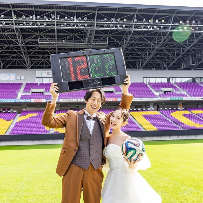 *期間限定【サンガスタジアムで前撮?!】憧れの舞台での撮影特典付!人気プランにつきご希望日はお早めに