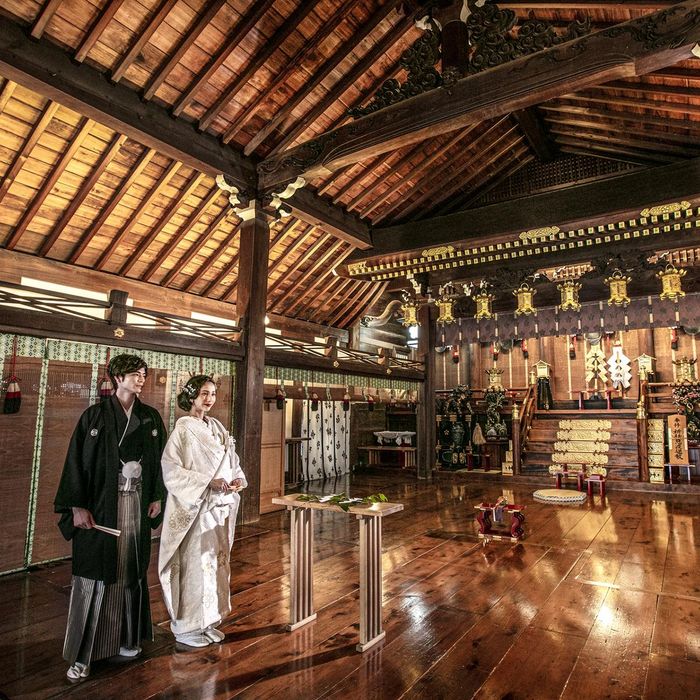 【憧れ和婚を体験】千年の歴史に誓う本格神前式×庭園×絶品試食