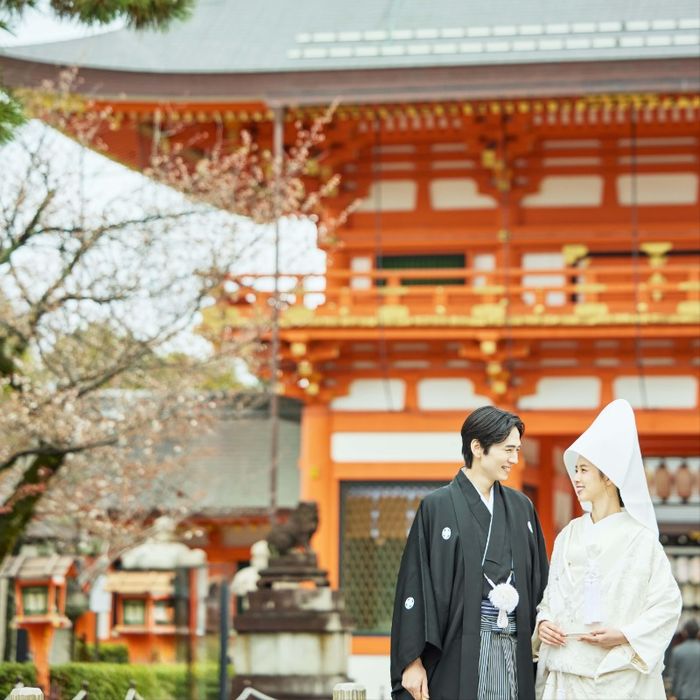 【八坂神社挙式希望の方へ】国宝神社×中村楼の本格和婚体験一日一組の空間で味わう480年の歴史感じる試食