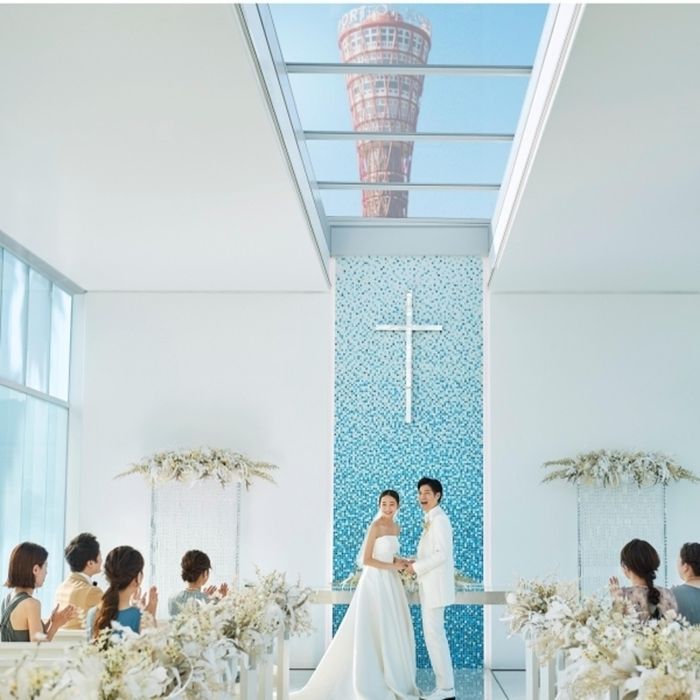 【豪華20大150万特典&4万宿泊】ポートタワーを望む圧巻チャペル&神戸牛試食
