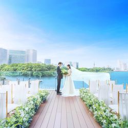 <5大特典付>東京湾一望*絶景テラス体験×黒毛和牛コース試食