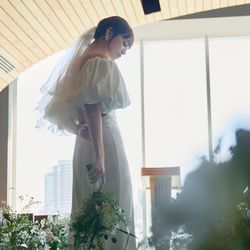 先着2組【ドレス試着体験&AM黒毛牛コース試食】表参道一望テラス&光×緑×木の温もり溢れる貸切会場〈1軒目ならドレス無料〉