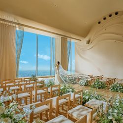 【料理コースランクUP等豪華150万優待】少人数×天空チャペル