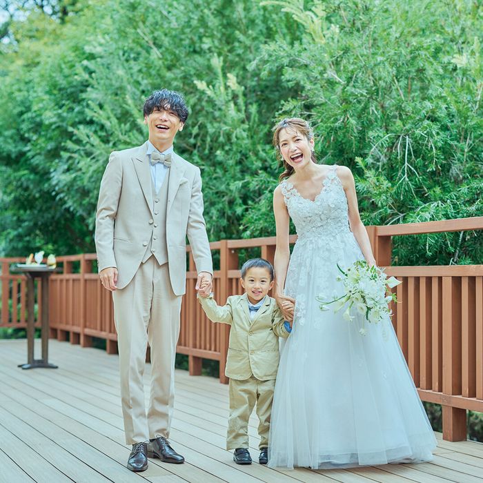 【熊本初★ミキハウス認定ウェルカムベビー会場】安心の6大優待&美食を堪能♪お子様と一緒のお披露目婚