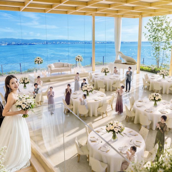 【オープン記念】海と空の絶景花嫁体験*豪華6品試食&限定特典