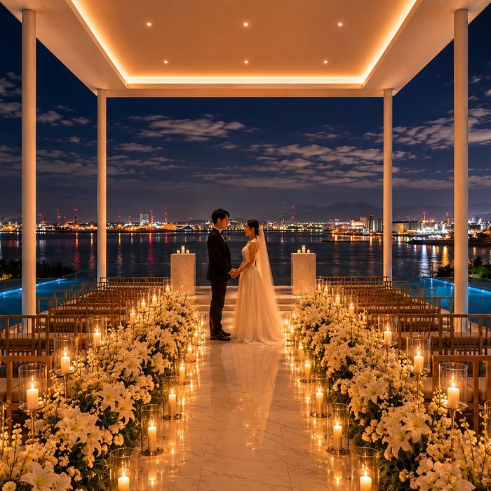 【オープン記念】海×空の絶景花嫁体験*豪華6品試食&限定特典