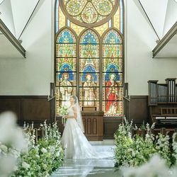 \憧れ花嫁様必見/煉瓦×ステンドグラス挙式体験&A5和牛コース試食*ギフト1万分&最大155万特典付Festa+*