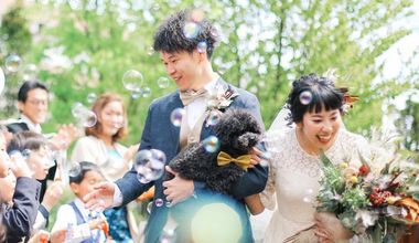 一組貸切邸宅で*ペット婚も◎《40名164万》ペットと叶えるWプラン