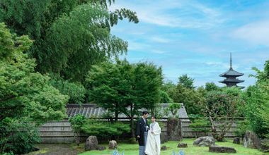 【2026年10月まで|40名:217万円~】一般非公開「月真院」のお庭を貸切で叶えるガーデン和婚式