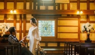 【教会式】オルガンの音色と聖歌が響き渡る♪蔵で執り行う本格チャペル挙式