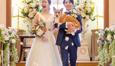 【愛犬も一緒に全館OK!/愛犬のお食事付】ペットと一緒の結婚式♪