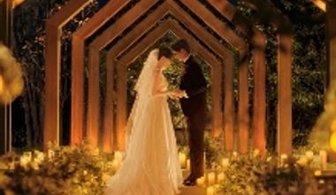 【挙式+20名会食プラン】62万円 親族様中心のロマンチックなナイトウエディング