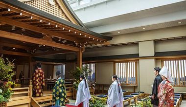 【最大120万円特典】≪~26年11月迄≫館内独立型の本格神殿で叶える和婚<50名159万円~>