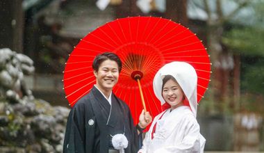 《筑波山神社挙式+会食》和装婚と和やかな会食プラン【20名】