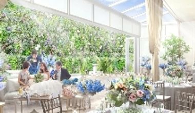 【135万円/30名】専用ガーデンテラス付会場《少~中人数プラン》