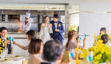 【27年8月までの挙式*80名336万円→251万円】碧の絶景でもてなす*スカイバンケットプラン