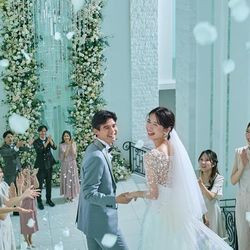 【憧れ花嫁ALL体験☆120万優待】水のチャペル×大階段×絶品試食