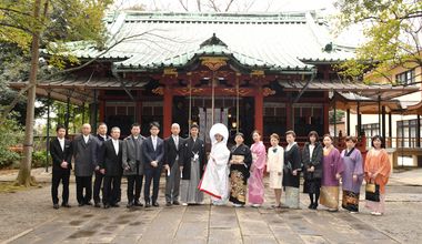 【赤坂氷川神社×松葉屋】本物の神社で神前式&和婚会食プラン
