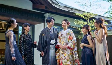 【久伊豆神社での神前式×キャメロットヒルズでの披露宴プラン】 ~白無垢での神前式とドレスでのパーティが叶う限定プラン~