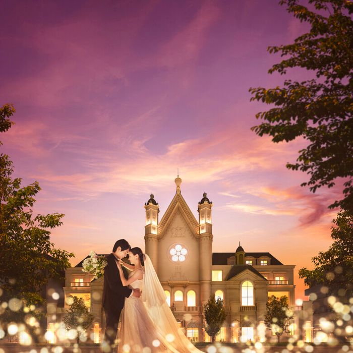 残2*【連休SP☆160万優待】憧れ*邸宅WD×青の大聖堂×贅沢コース試食