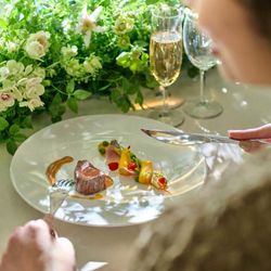 *料理★口コミ4.7超*【来館3万&3万円試食】森のチャペル×高台の貸切邸宅×黒毛和牛と金目鯛リゾットの贅沢試食*1軒目見学特典あり