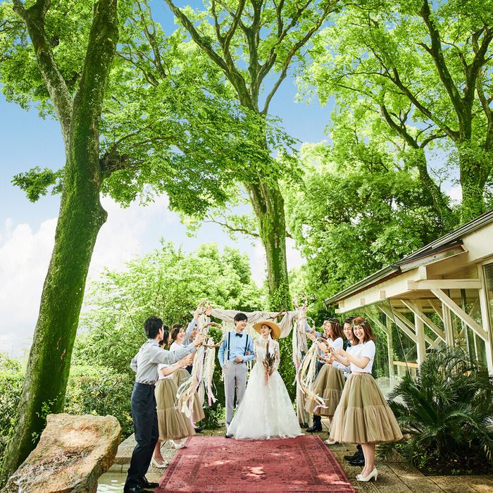 《GW還元祭★BIG特典付》高台の貸切邸宅×森のチャペルで花嫁体験&3万相当*黒毛和牛コース試食