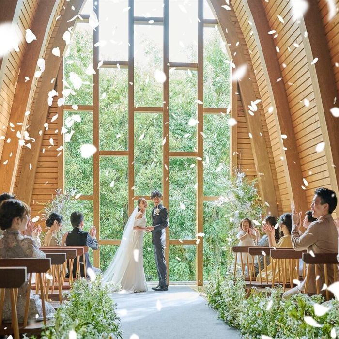 残2★熊本県1位受賞★森のチャペル×高台の貸切邸宅×3万円相当!黒毛和牛と金目鯛のリゾット試食*1軒目見学特典あり