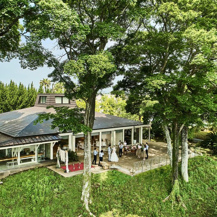 △残2【熊本県1位受賞】森のチャペル×高台の貸切邸宅×3万円相当!黒毛和牛と金目鯛のリゾット試食*1軒目見学特典あり