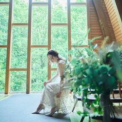 ■森の邸宅で叶う贅沢体験■緑豊かな森のチャペル&貸切邸宅で安心の熊本県評価1位*黒毛和牛3万円コース無料試食