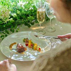 *料理★口コミ4.7超*【来館3万&3万円試食】森のチャペル×高台の貸切邸宅×黒毛和牛と金目鯛リゾットの贅沢試食*1軒目見学特典あり