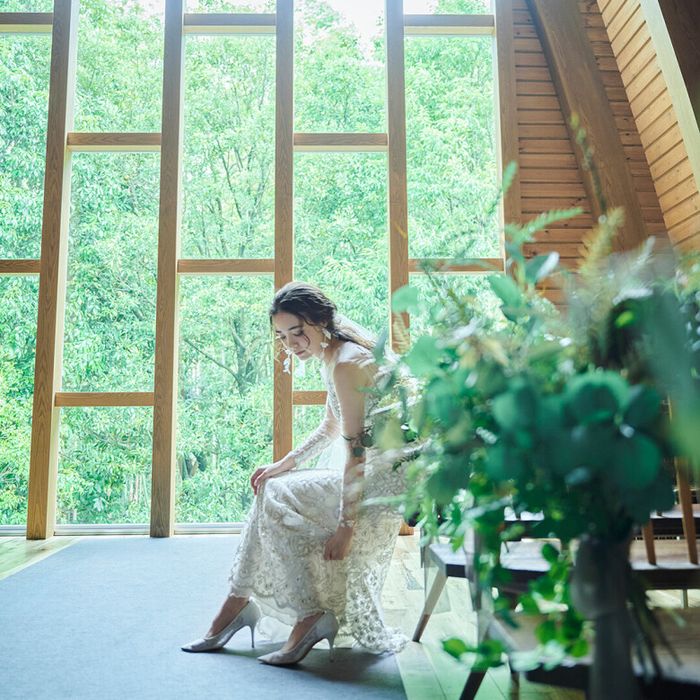 《初めての見学に♪最大3万分カタログギフト券付》緑豊かな森のチャペル&貸切邸宅で安心の熊本県評価1位*黒毛和牛コース