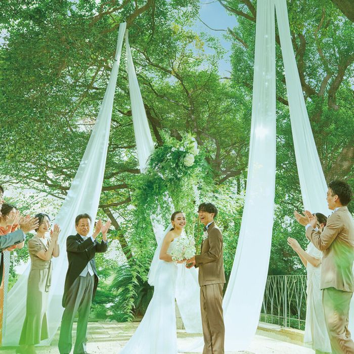 残▲月イチBIG\*挙式0円*/緑溢る森の一軒家&森チャペルを貸切★黒毛和牛の無料コース試食&JUNOドレス試着&来館6万円特典★