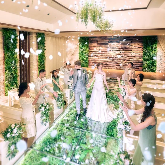 直前◎【衣裳3着プレゼント*150万優待】緑溢れるチャペル入場体験&天高◎大階段付パーティ会場&黒毛和牛使用*豪華スペシャリテ無料試食付BIGフェア