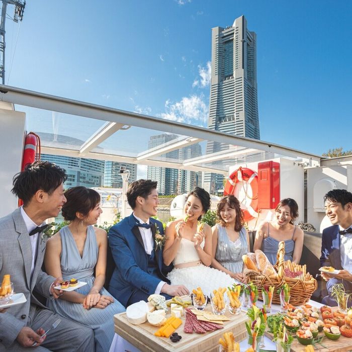 \船上から横浜みなとみらい観光を満喫/ショートトリップ結婚式
