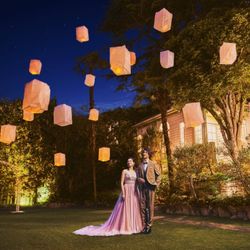 【灯りに包まれる+*】昼からゆっくり邸宅貸切ナイトウエディング☆