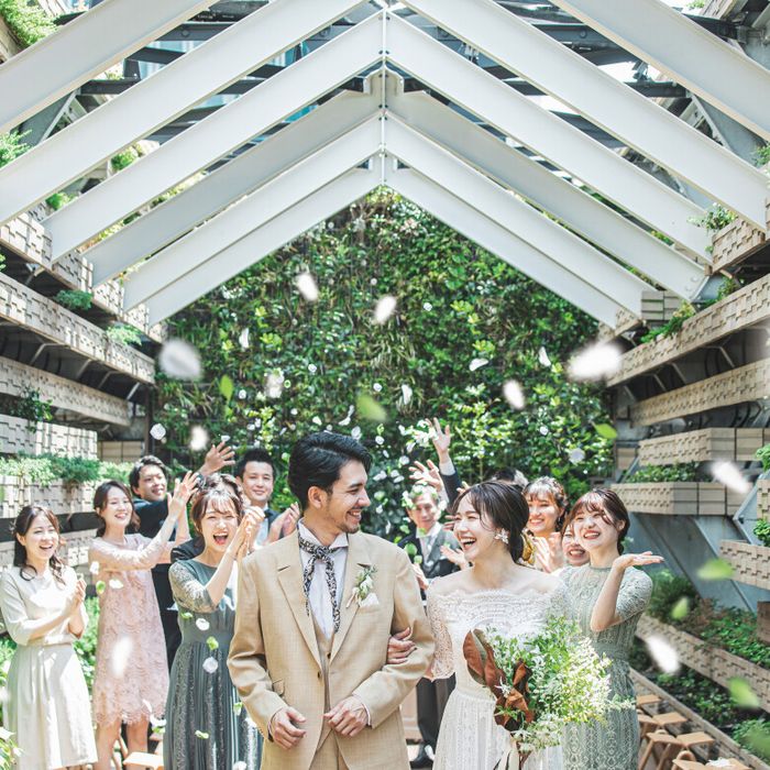 【連休13大特典】屋上ガーデン挙式×4.8万GIFT×霜降り和牛試食