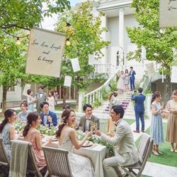 【卒花人気NO.1★近江牛試食】初めて見学がお得★1件目でギフト券1万円×最大100万円ご優待★緑豊かなガーデンに佇む白亜の対邸宅見学&大階段で花嫁体験♪