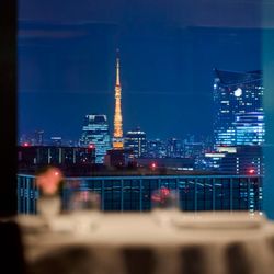 【平日限定☆お仕事帰りに】丸ビル35階の夜景×仏ミシュラン星付ディナーを堪能!