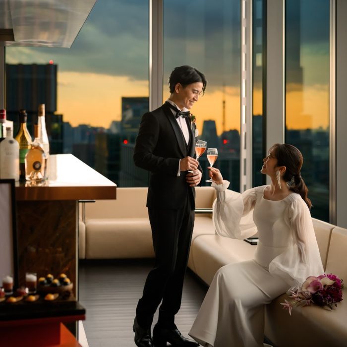 【2件目以降で豪華特典】153mの絶景×南仏料理×ウエディングブーケプレゼント!