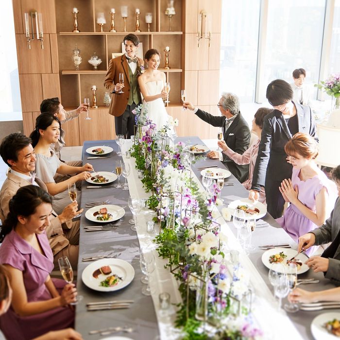 【少人数におすすめ】3フロア貸切挙式×贅沢試食×家族婚相談会~予算・料理重視のもおすすめ◎アクセス抜群!駅からすぐの銀座でおもてなしウエディング~